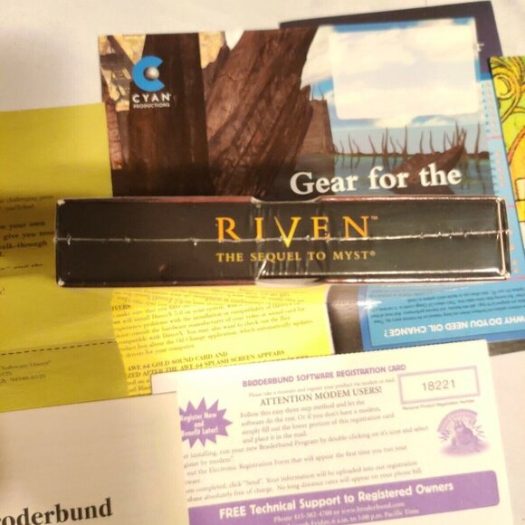Riven: The Sequel to Myst (Windows/Mac, 1997) read description. Open box. - Picture 6 of 6